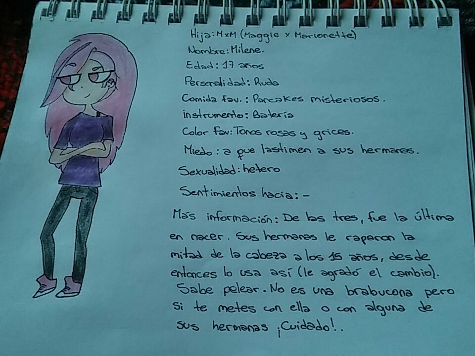 BxB_is_Real_'s tweet photo. #FNAFHSSegundaGeneracion #FANAFHS
Y para finalizar les presento a la menor de las trillizas, Milene!💜❤ https://t.co/vF9rNagJmR