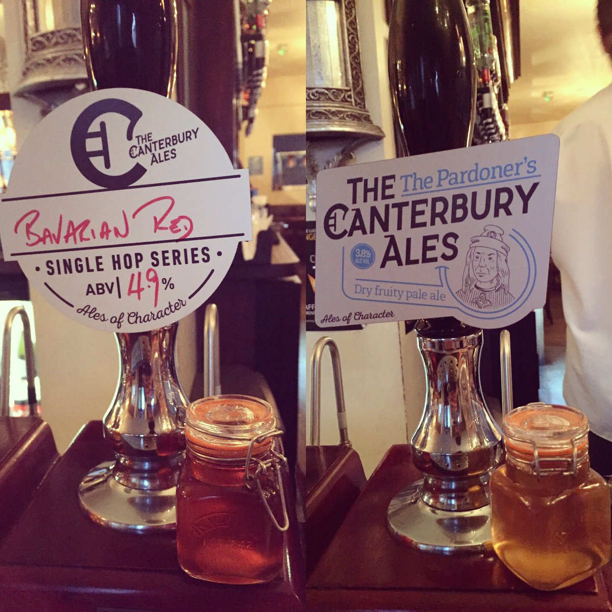 TheRumPuncheon's tweet photo. Two more ales for the weekend #canterbury #canterburyales #pale #red #sun #friday #weekend #ales #bitter #realale #pub #drinks #alcohol https://t.co/VHve6HOeY4