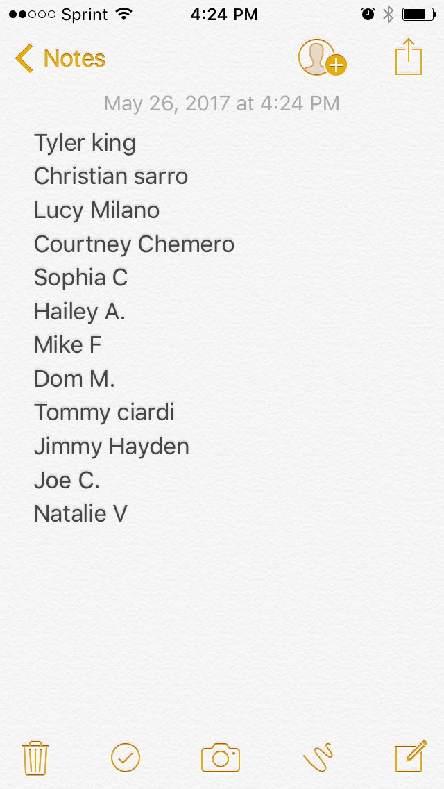 nfhsassassin17's tweet photo. List of people still playing https://t.co/t3nZBpb3he