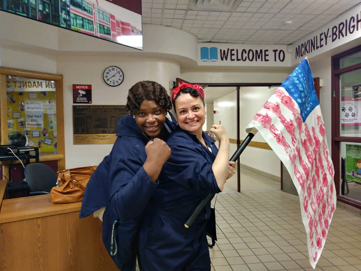 McKinleyEle's tweet photo. Ms. Ortiz and Ms. Pichardo-Kemp are all ready for Memorial Day! @SyracuseSchools https://t.co/YxAwTTbQJ4