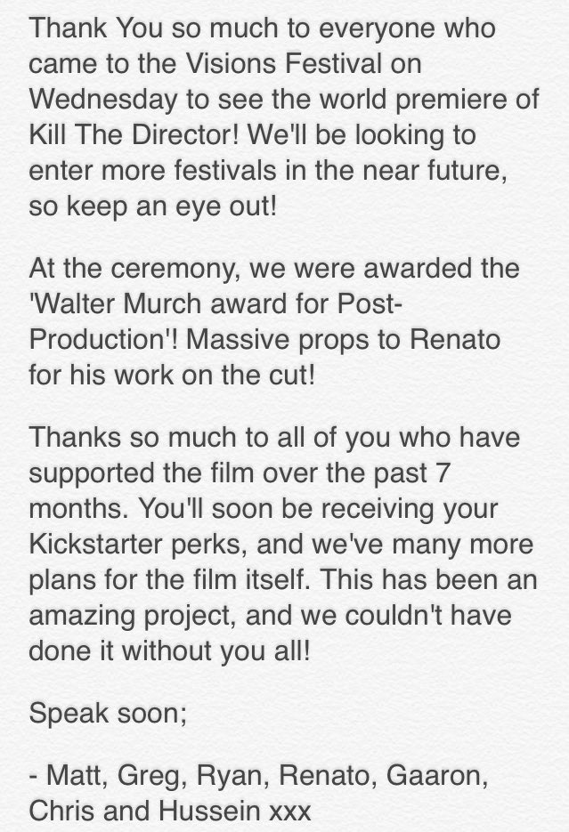 Kill The Director tweet media