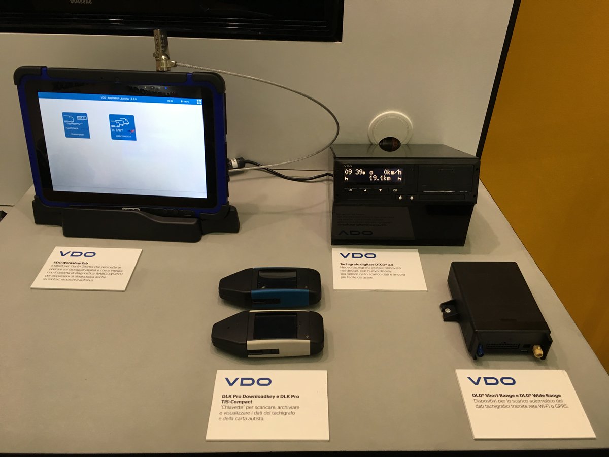 Ad #Autopromotec il nuovo tachigrafo VDO DTCO 3.0 e il tablet per centri tecnici, WorkshopTab. Vi aspettiamo! Pad. 20, stand Continental C72