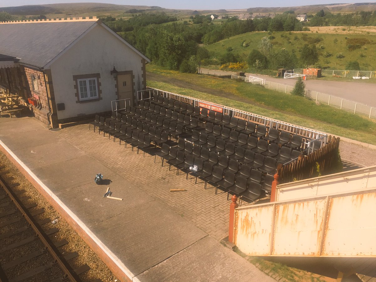 ev_entz's tweet photo. Steeldeck audience staging built in Blaenavon ready for outdoor production of 'The Railway Children'! #staginghire #stagebuilders https://t.co/sjATOF3cuj