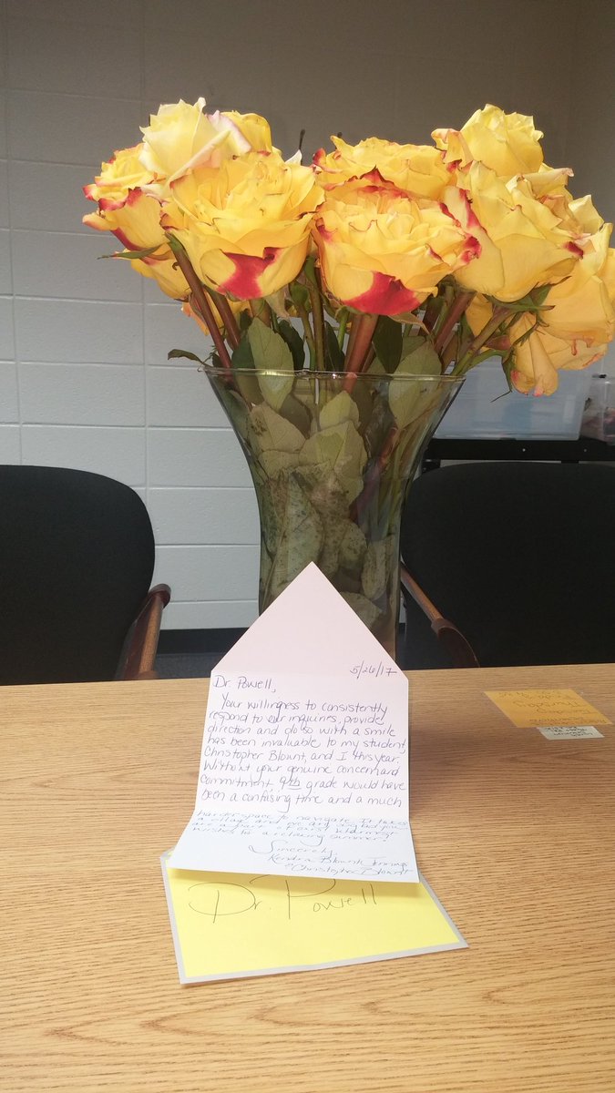 TherealDRMOM's tweet photo. Look what I received today from a FCHS parent! #ourparentsarenumber1 #customerserviceineducation #WriteOurOwnStory https://t.co/H2wRnj6yNS