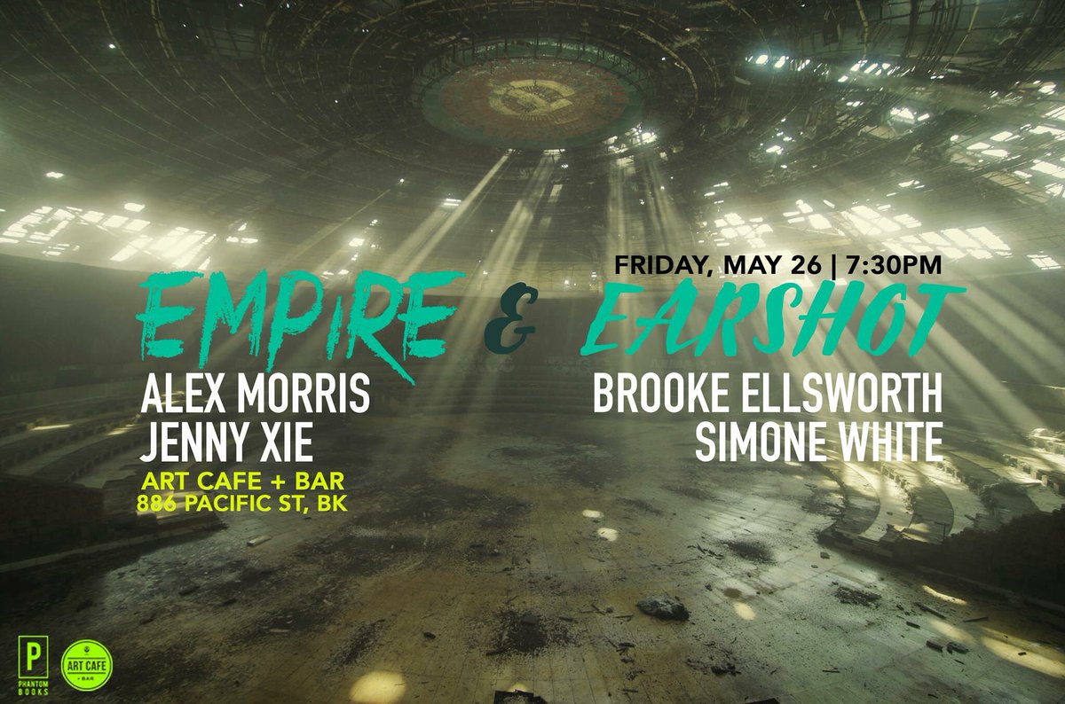 TONITE at Arts Cafe: EMPIRE &amp; EARSHOT present <a href="/simonefonsiba/">simone white</a> @HellsBellsworth @jennymxie and Alex Morris bit.ly/2rIGoDE