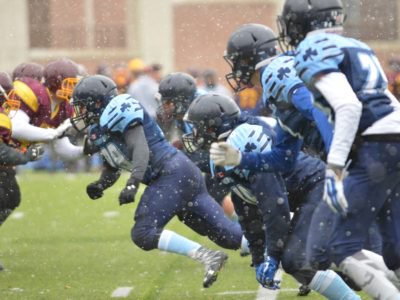 chatfootball's tweet photo. #CFCFPC (Central): OL/DL/MLB prospect Tserotas battles up front https://t.co/V1BqGoEfSJ https://t.co/ASjwek3Amk