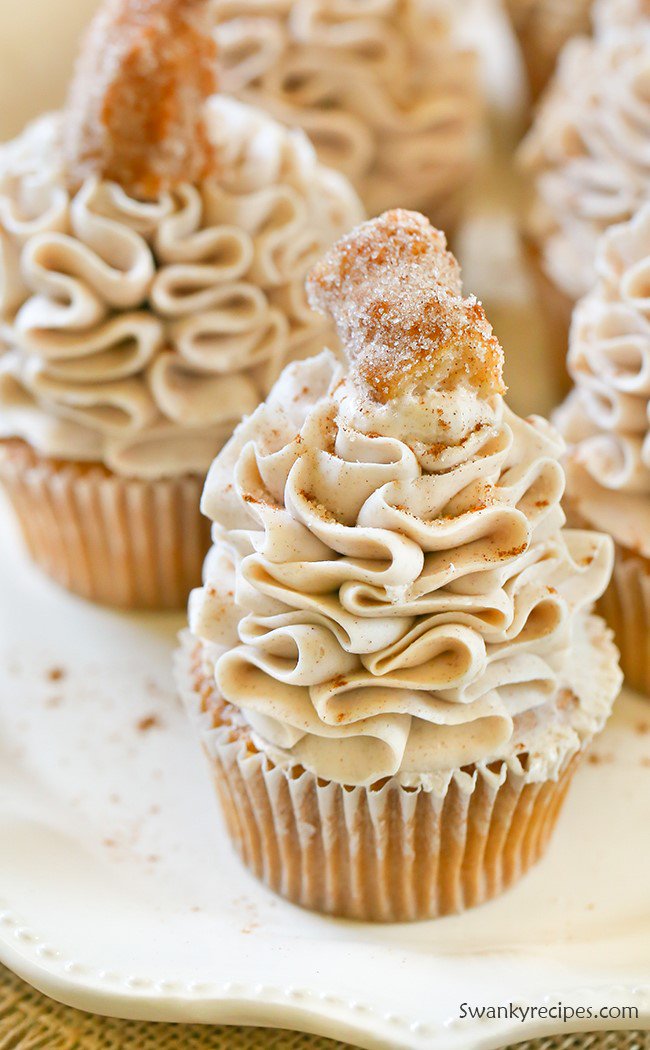ZulkaSugar's tweet photo. We’re celebrating #Friday with Churro Cupcakes from @SwankyRecipes! https://t.co/hpEvQOVohR https://t.co/8JucLEJt7j