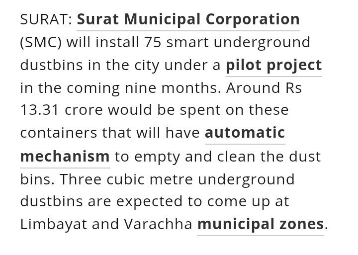DevelopedSurat's tweet image. #SmartCitySurat with 

Underground Beautiful #SmartDustbin with Sensor

Starting @ #VarachhaZone &amp;amp; #LimbayatZone

#yes_icc @TOIIndiaNews