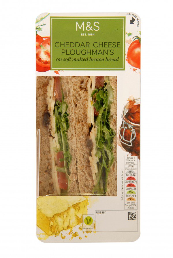 JoanneWheatley's tweet photo. @marksandspencer can't even deliver on some afternoon tea sandwiches offering this alternative 😡 - No wonder profits are 64% down #SteveRowe https://t.co/osyQ0cgyWX
