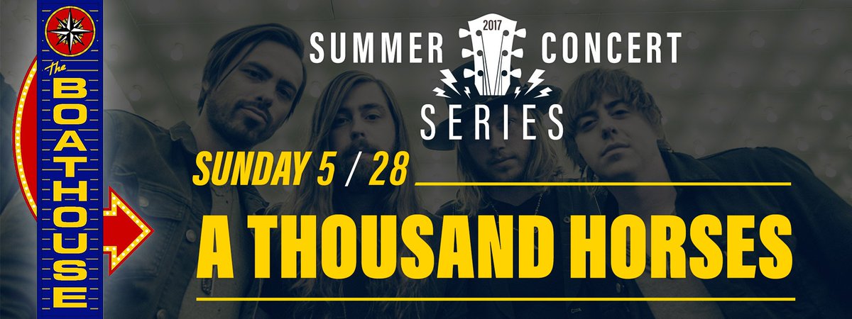 Come on #SundayFunday! <a href="/athousandhorses/">A Thousand Horses</a>  is celebrating Memorial Day Weekend 2017 in #MyrtleBeach! Gonna be a good one-get here early.