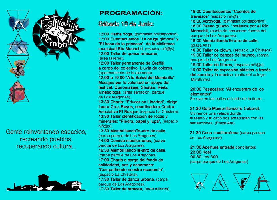 festivalillo's tweet photo. 10 y 11 de junio la vuelta del Festivalillo del Membrillo!! https://t.co/RK8bmuMSP6