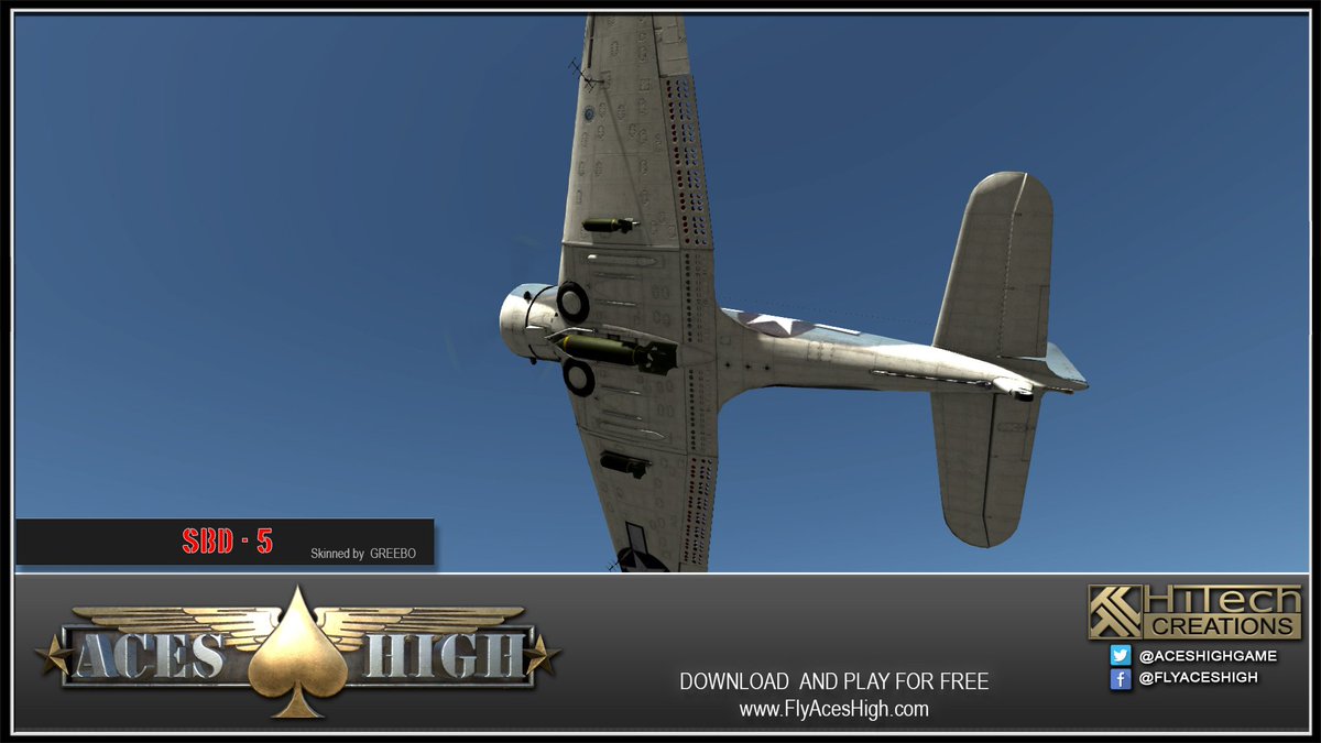 AcesHighGame's tweet photo. #FlyAcesHigh SBD-5 #NAVY Dive Bomber Free to Play! https://t.co/rmHdsPo5v2 #indiegame #IndieGameDev #ww2 https://t.co/UYc0Z5kre2