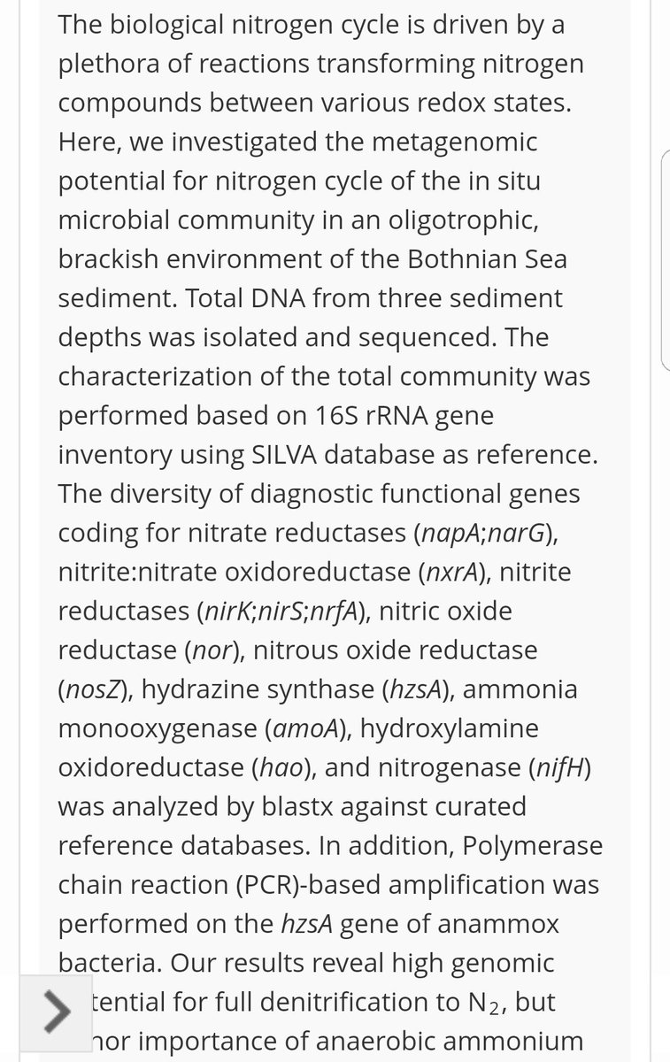 msmjetten's tweet photo. #Metagenomic potential of #nitrogen cycle in #bothnian sea sediment #narg #nirs #amoa #hzsa #16srrna #hao https://t.co/6XL1gIHKdW https://t.co/nZdBqu2NYb