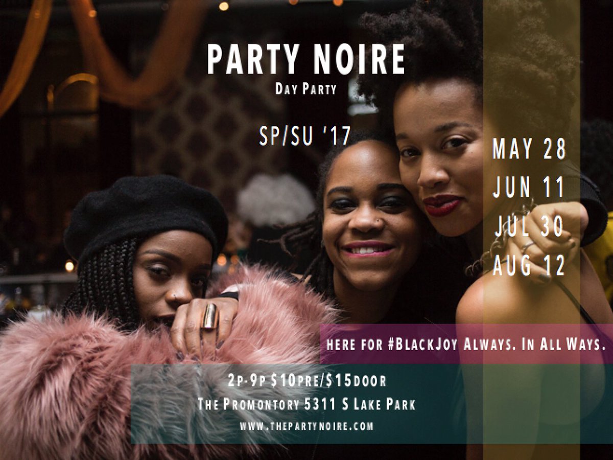 party_noire's tweet photo. Our first summer party is this Sunday at @PromontoryChi!
Have you gotten your ticket? https://t.co/EAlhJCR9M2 https://t.co/6iOO40Eeoe