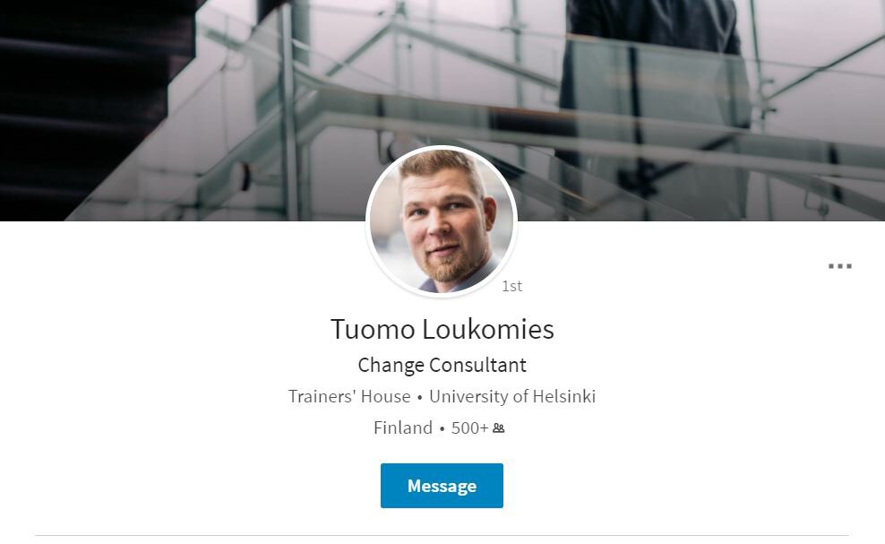 TrainersHouse's tweet photo. Kun se on LinkedIn:ssä, se on virallista: Tervetuloa mukaan mahtavaan joukkoon mahtava @loukomies ! #tuomotuleemeille #jeeeee https://t.co/Hp40JJ8nDD