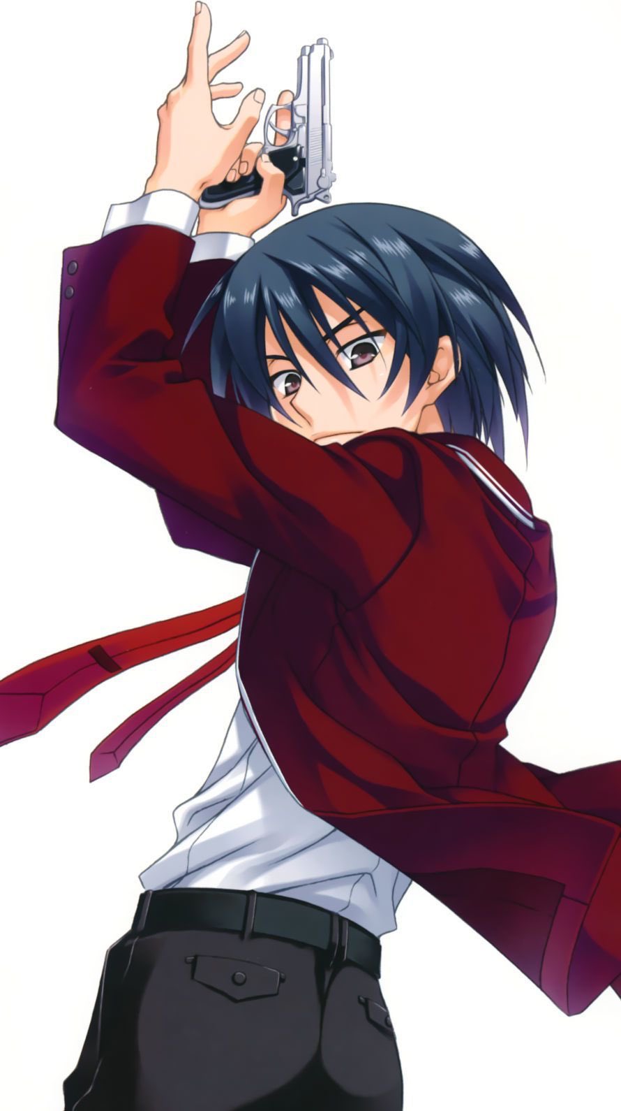 直筆サイン色紙 緋弾のアリア 直筆イラスト キンジ こよかよしの アニメ 緋