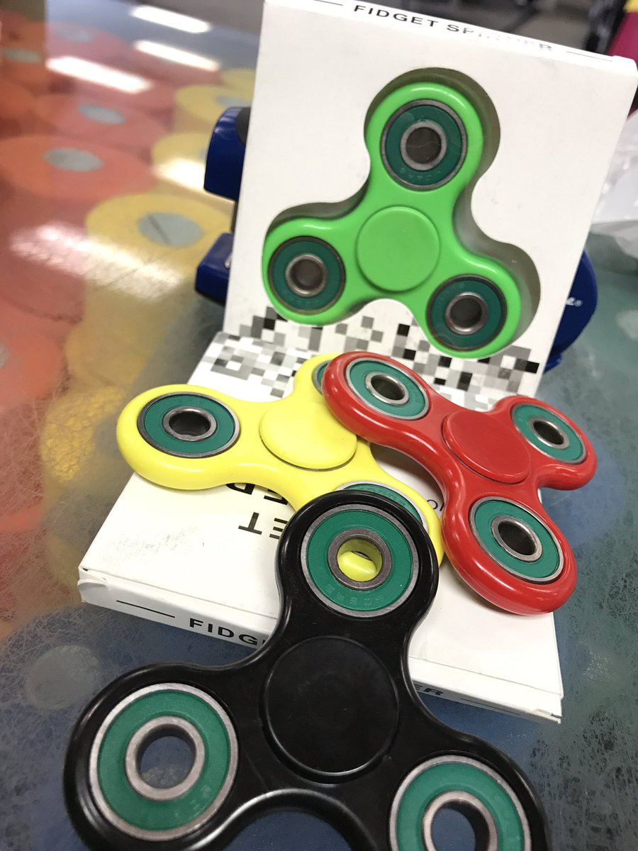 We are re-stocked on fidget spinners! More colours in stock as well!!