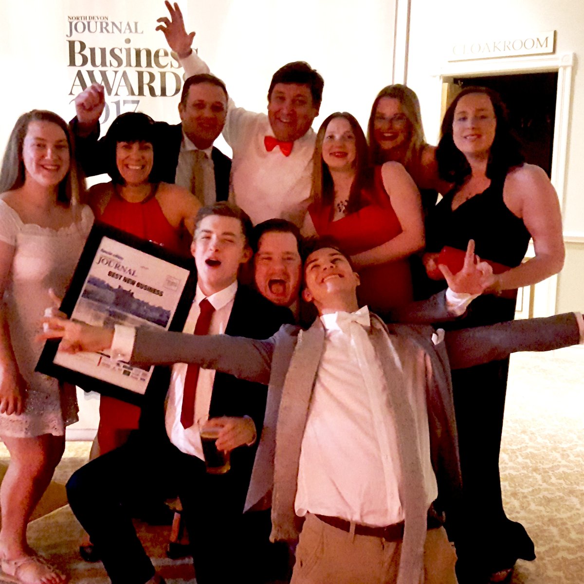 Air Extreme win the Best New Business Award at a fantastic event hosted by <a href="/NDJournal/">NorthDevonJournal</a> #NDJBiz2017 - North Devon Journal Business Awards 2017