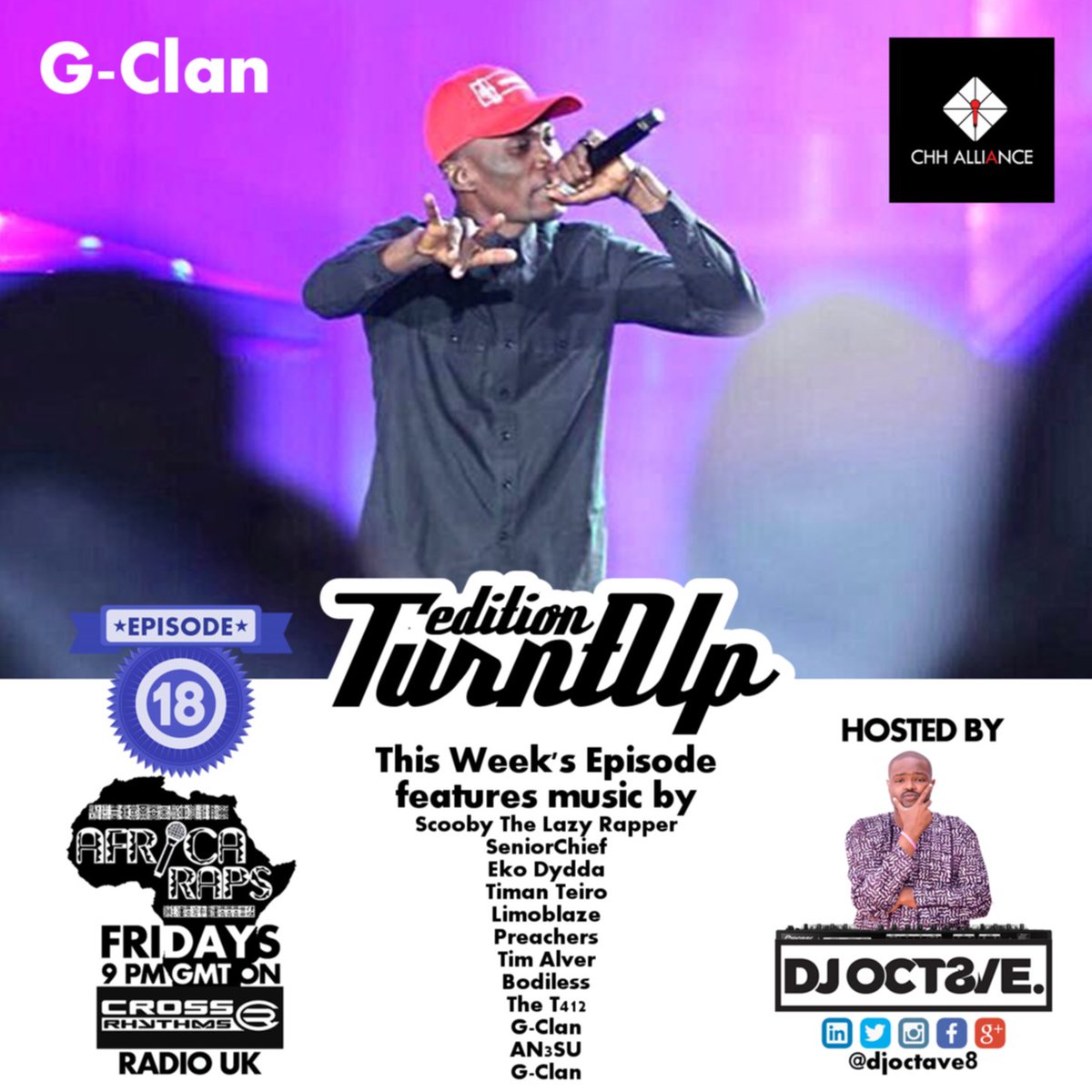 2 hrs to #AfricaRaps live on Cross Rhythms Terrestrial Radio 101.8FM Plymouth 96.3FM Teesside 107.1 FM Stream here: crossrhythms.co.uk/radio/