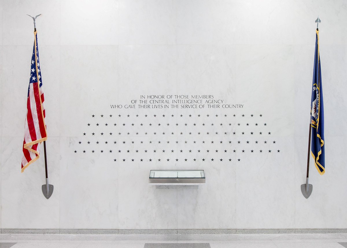 ICYMI:
Eight stars added to Memorial Wall &amp; annual memorial ceremony held for all CIA officers killed.
#inmemoriam

bit.ly/2qXs36d