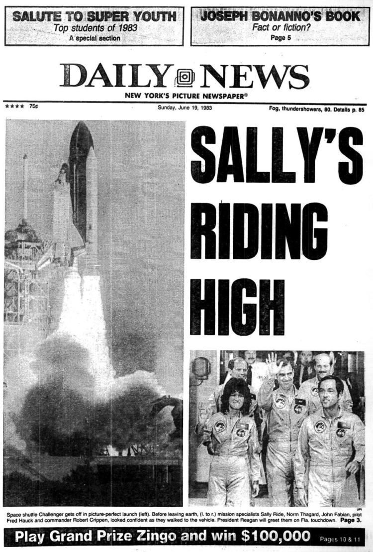 Happy 66th birthday Sally Ride! She becomes the first American woman in space in 1983  