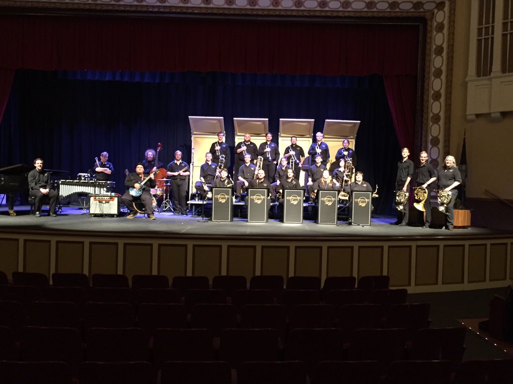 esulyl's tweet photo. Also tomorrow is International Jazz Day!This photo is courtesy of @ESUHorns from the jazz concert earlier this semester.Have a jazzy weekend https://t.co/cBF80w3vZ6