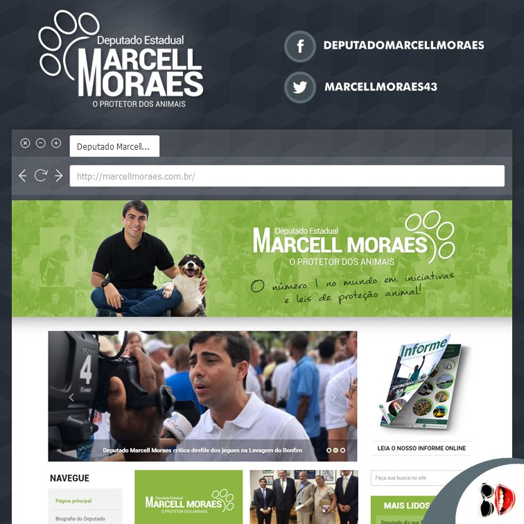 8DesignGrafico's tweet photo. Desenvolvimento web geral para o site do deputado Marcell Moraes. Encontre a exposição completa do job em: https://t.co/p9Ik9t5vGe https://t.co/OuApwYxmac