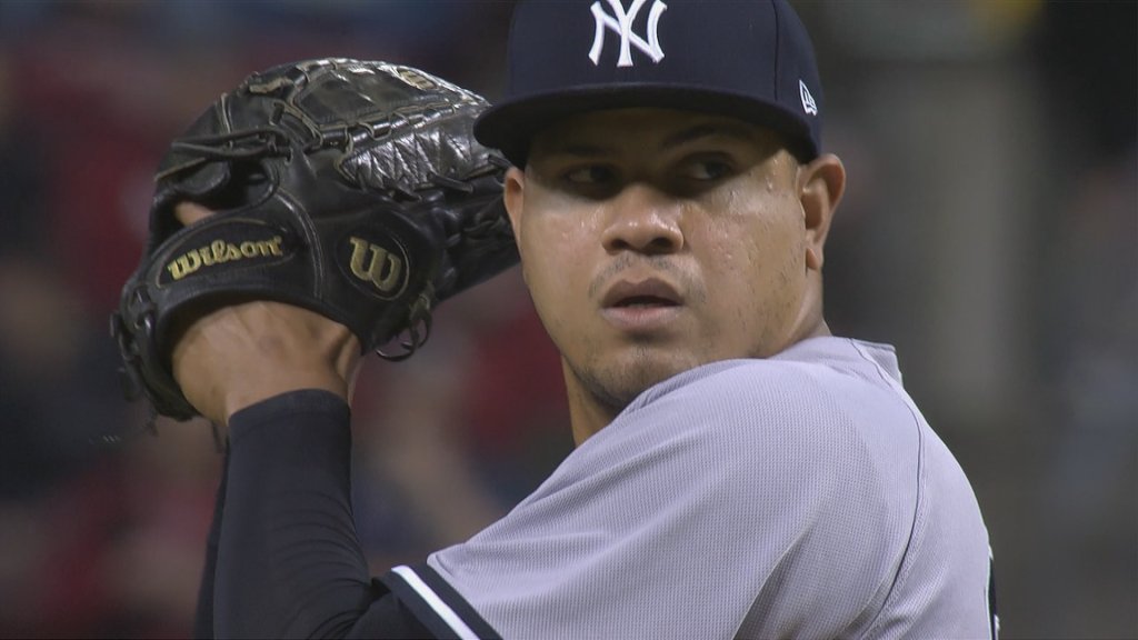"Be aggressive ... and challenge the hitters with your best stuff." <a href="/DBetances68/">Dellin Betances</a> on his mindset in the 9th inning. atmlb.com/2rYM2Bw