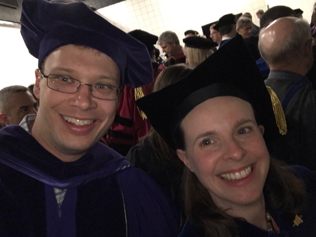 MondouxLab's tweet photo. Apparently this backstage pic with @FindlayLab didn't make it with my earlier tweet. #holycross2017 https://t.co/lR1L1Pns70
