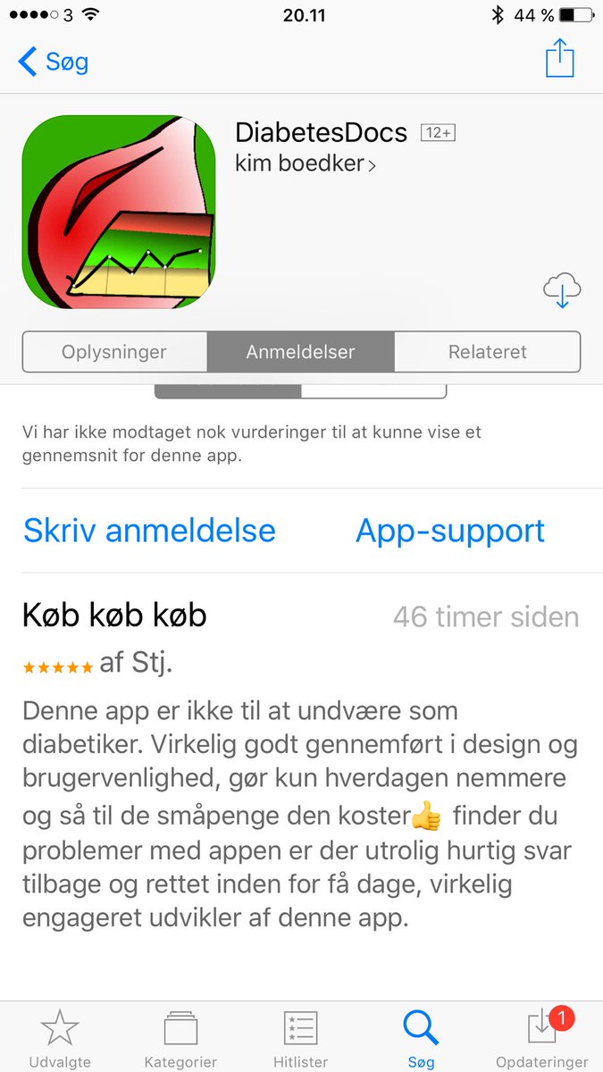 DocsDiabetes's tweet image. Another great review from a very didicated and helpfull #type1  #Diabetes user - who helped me locate a little Bug 😄👍