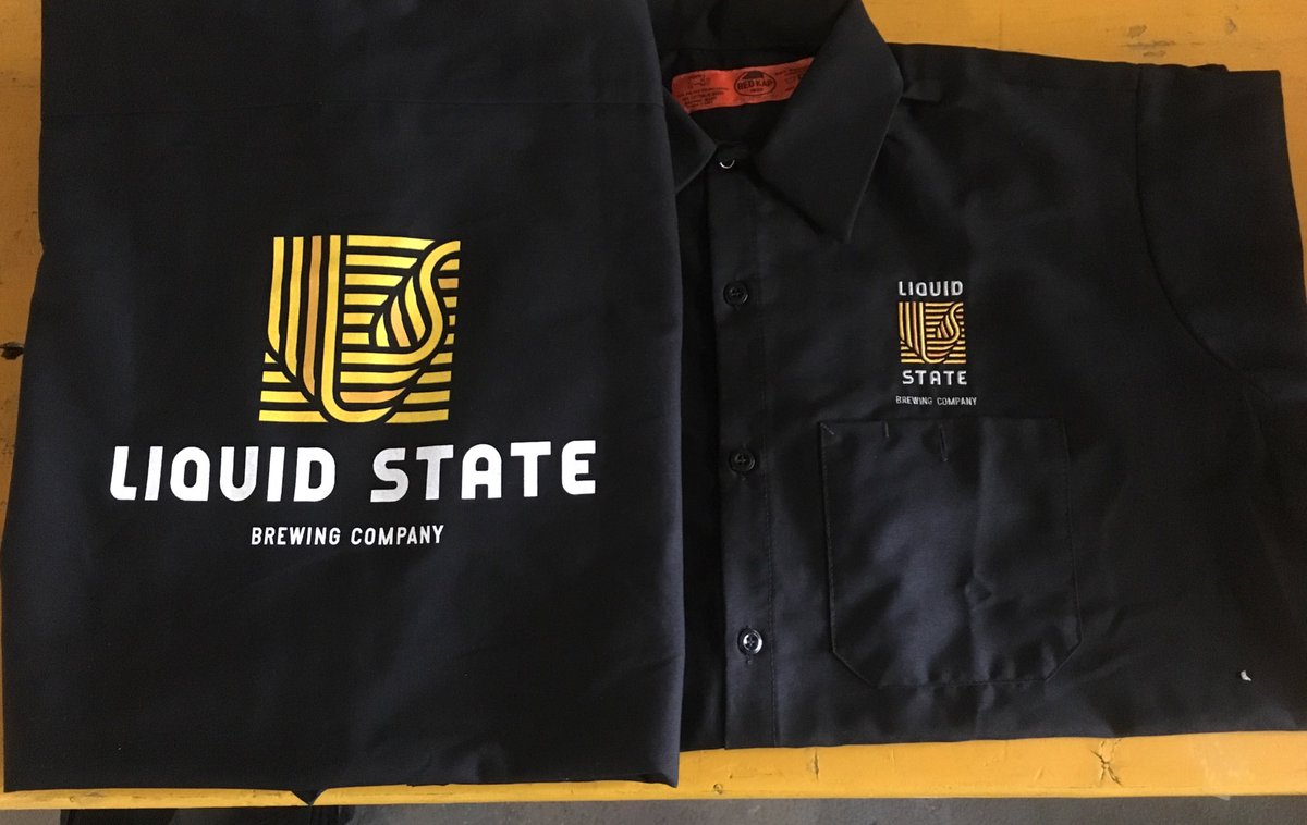 LiquidStateBeer's tweet image. Work shirts are in! Stay tuned for kickstarter info on how to get your very own!