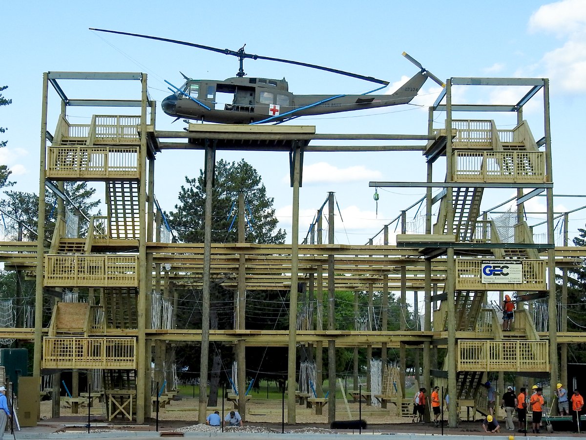 DellsAdventure's tweet image. D-Day Invasion Adventure Park Opening Day is Saturday May 27th at 11am! Call 608-254-5555 for info #WisDells #NewAttraction #AerialPark 🇺🇸🚁