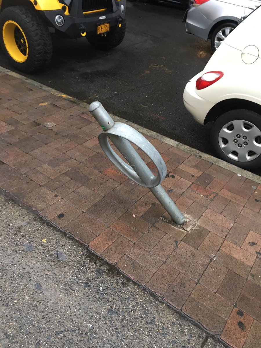 Ryan the Aloe plant (@rd_aloe) on Twitter photo This is why you always give the rack a pull before locking up. <a href="/transalt/">Transportation Alternatives</a> <a href="/NYCpedal/">NYCcycling</a> <a href="/WEBikeNYC/">WE Bike NYC</a> <a href="/NYC_DOT/">NYC DOT</a> This is why you always give the rack a pull before locking up. <a href="/transalt/">Transportation Alternatives</a> <a href="/NYCpedal/">NYCcycling</a> <a href="/WEBikeNYC/">WE Bike NYC</a> <a href="/NYC_DOT/">NYC DOT</a>