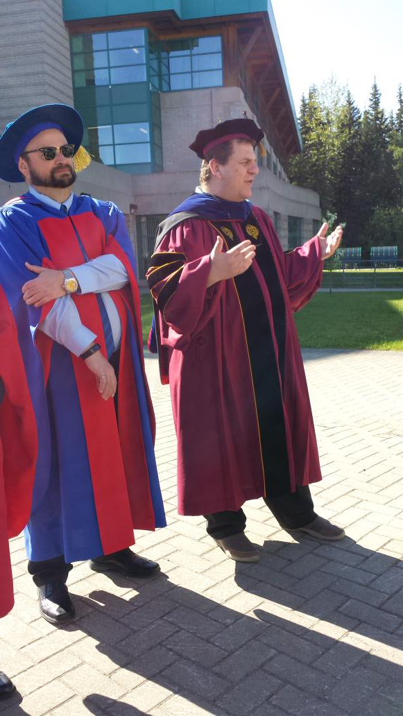 Best Graduate Supervisor ever! #Dr.John Sherry #MEdCounselling #UNBC #UNBCconvocation2017