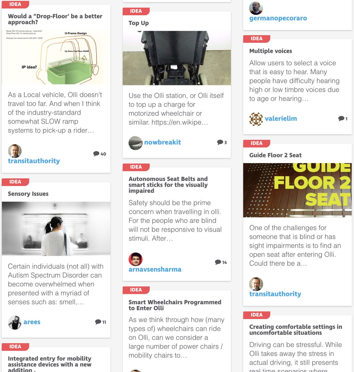 ideas for #AccessibleOlli bus