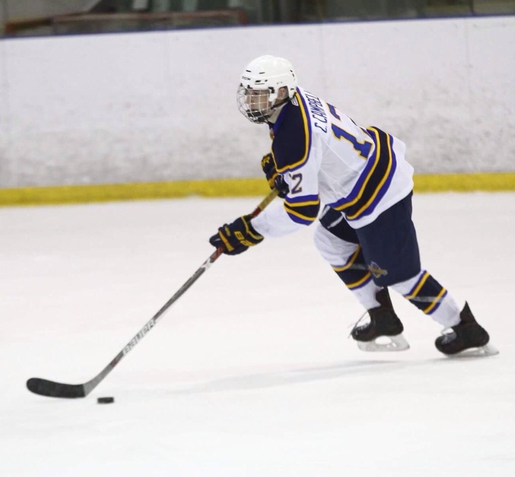 SC_JRioux's tweet photo. Charles Campbell, a talented forward from Chateaguay, QC and College St. Anne 2nd leading scorer in the LHPS. https://t.co/MjHJoDrJeJ