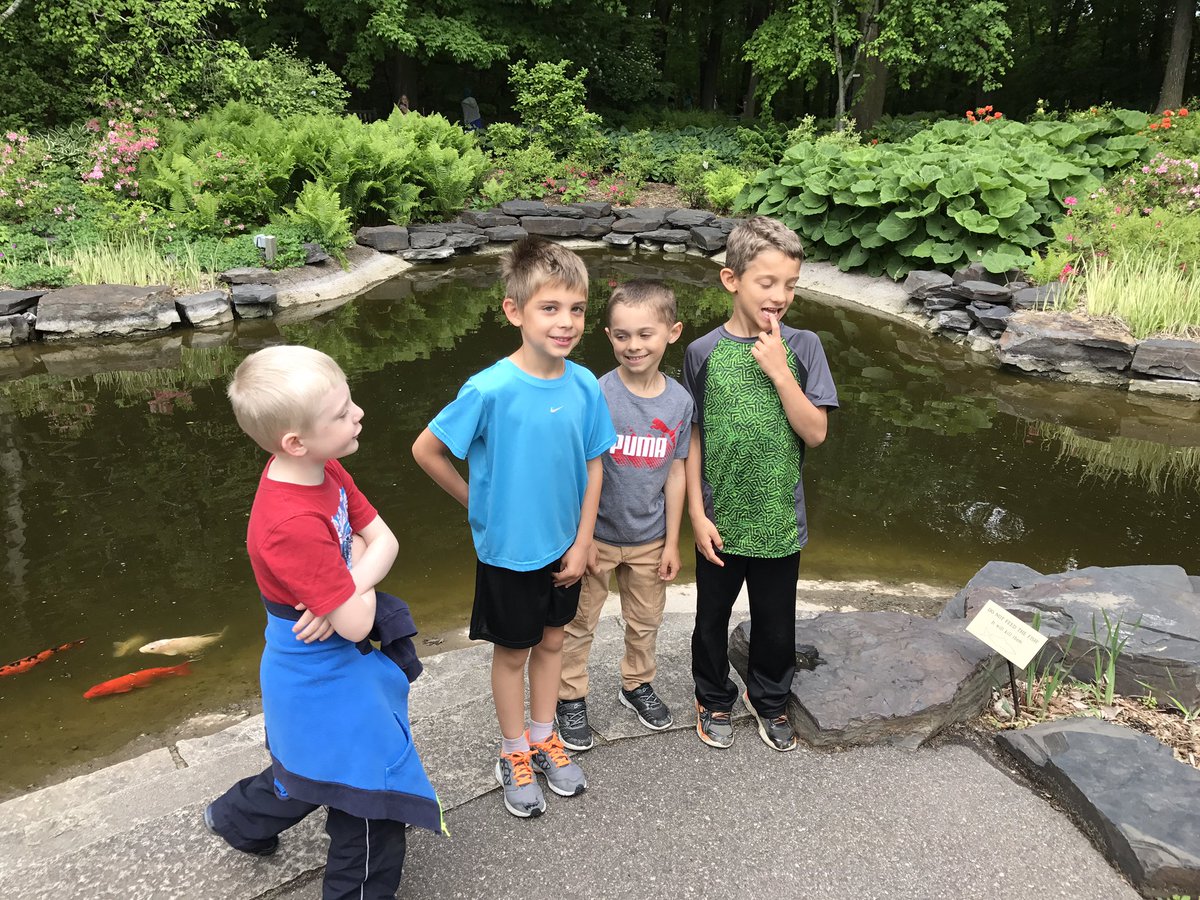 So much fun exploring the arboretum!