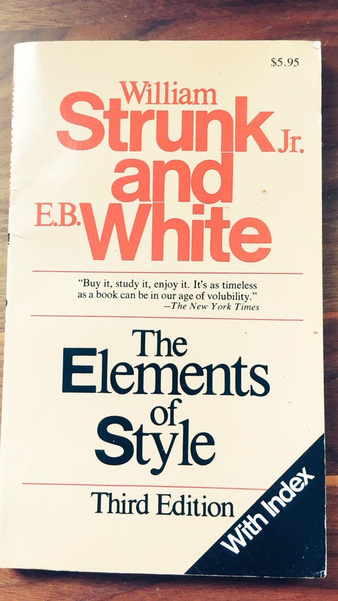 qocreate's tweet image. Beach read for the long weekend.  Happy Memorial Day! #qocreate #strunkandwhite #writing #style #cleanliness #accuracy #brevity #whatwedo