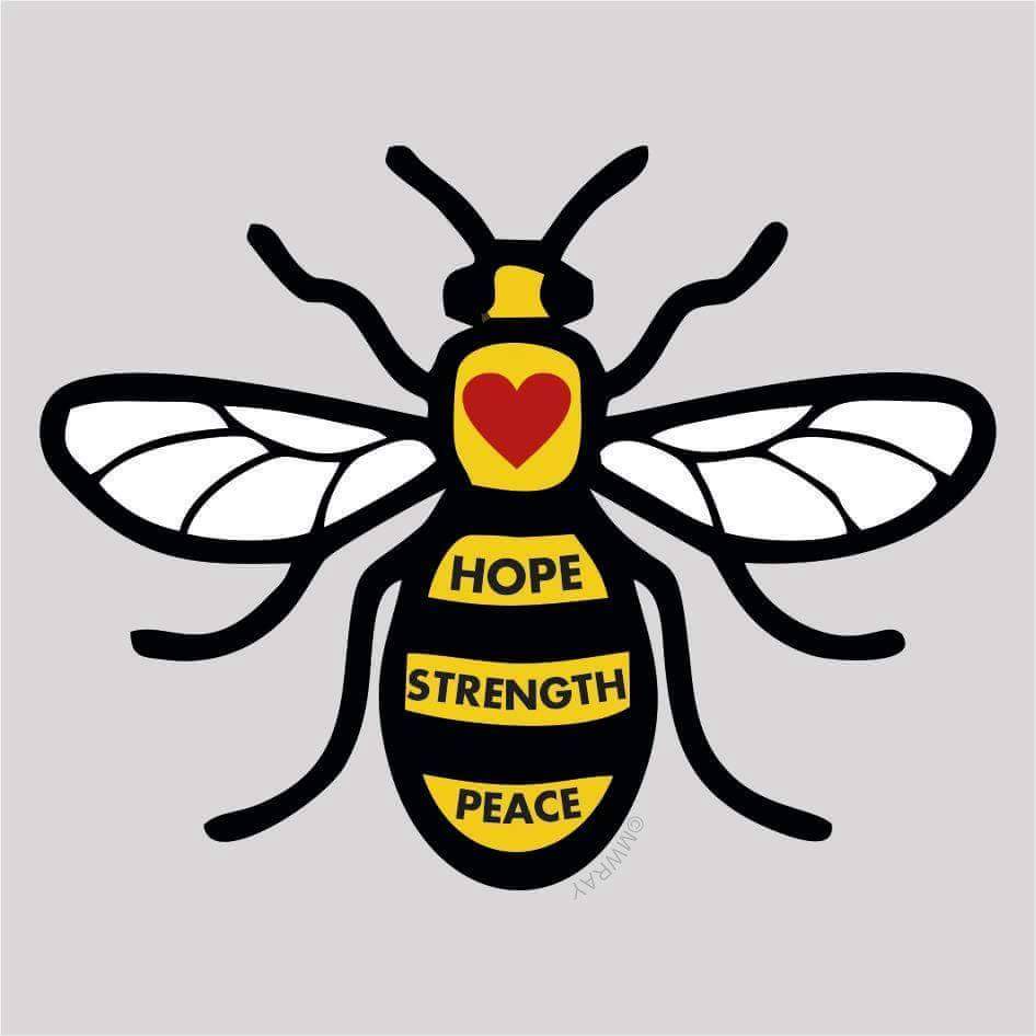 Help spread the bee for peace and make it a swarm
#hope #strength #peace #lovingmanchester #ManchesterArena