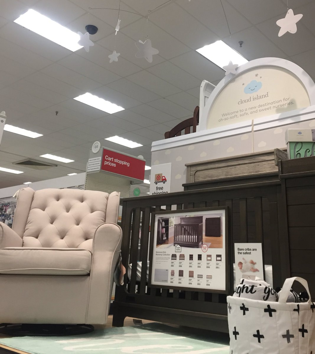 Sneak peak of our Cloud island focal ! Guests are already drawn towards it! can't wait for those sales! #cloudisland #target 
#t1003
