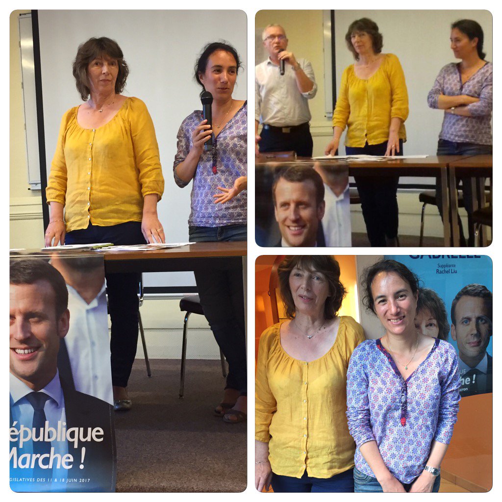 phildecroocq's tweet photo. Libérer les énergies &amp; protéger les citoyens avec @GabrelleCath &amp; @Rachelliuchen #LREM #legislatives2017 @enmarche71 https://t.co/2dp1EFdHs2