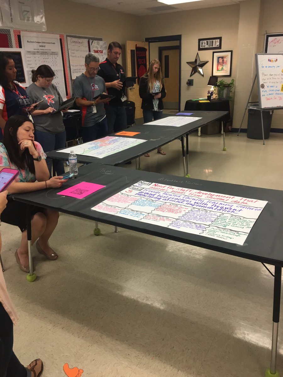 Aissa_Zambrano's tweet photo. #FeedbackMatters @NISD_Rayburn where QR codes & Padlet help get feedback on our school improvement plan! #RayburnStrong https://t.co/yDS1dY6Kap