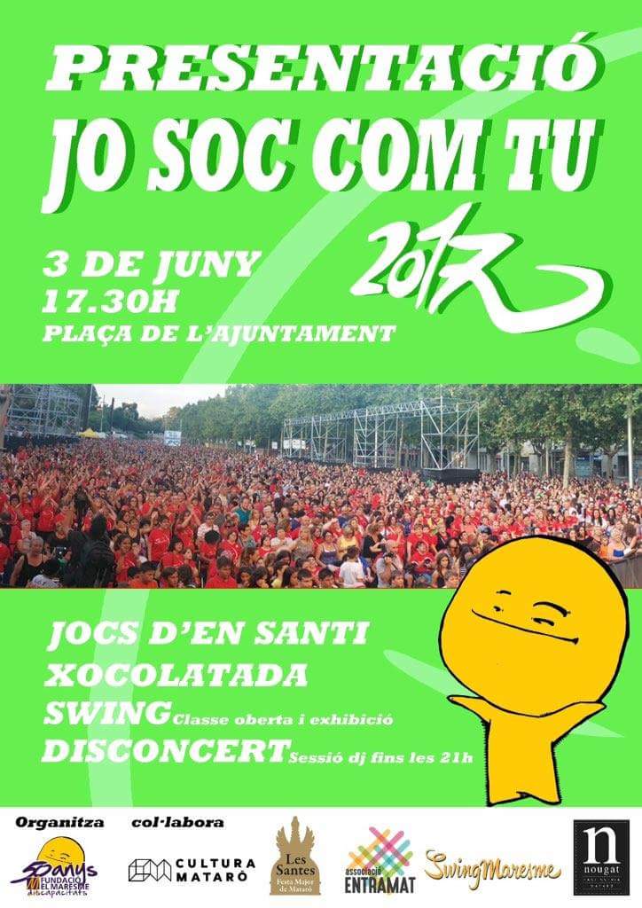 FundacioMaresme's tweet photo. Estem a una setmana vista de desvetllar-vos el #josoccomtu2017 d'aquestes #Dissantes... Quines ganes!! https://t.co/udl1uQdbf9