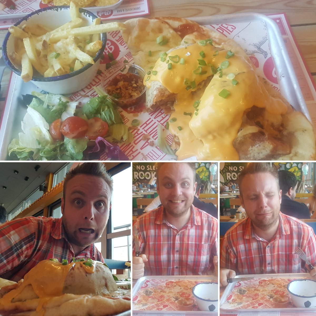 simonwoodward's tweet photo. The @rubyourselfie 'Big Boy USA in Little Italy' DEFEATED Brum #rubyourselfie #rubsmokehouse @Bango88 @shaun1896 #foodporn #manvfood #manwon https://t.co/XcU4EaD8eL