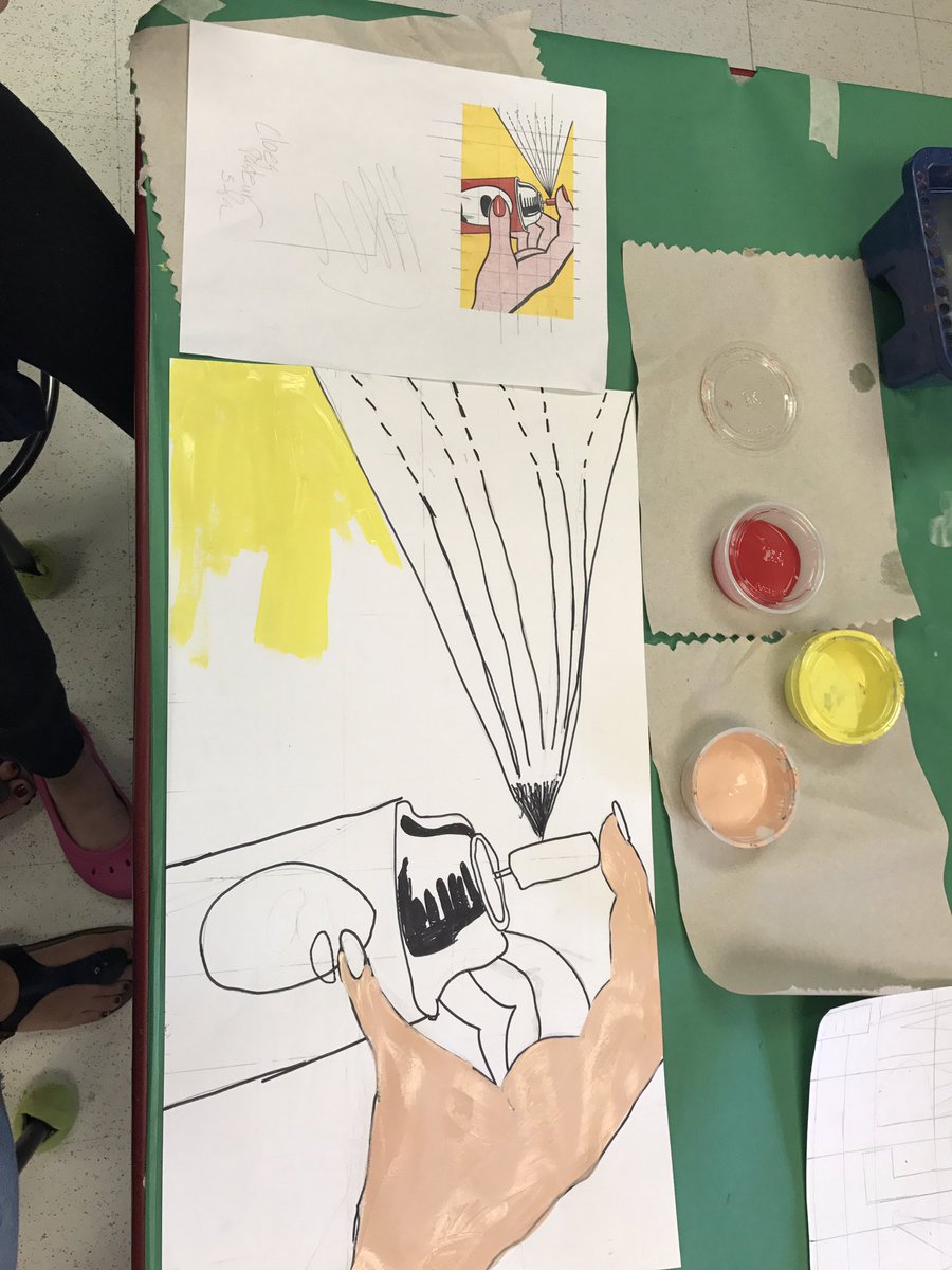 ArtKST's tweet photo. 5th grade grid drawing from famous works of art. #kanelandkst https://t.co/LDJmJkjtA2