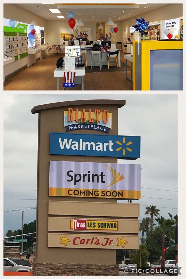@sprint debuting in #Rialto!  Countdown to opening is on and about to unveil the new store and sign this weekend.