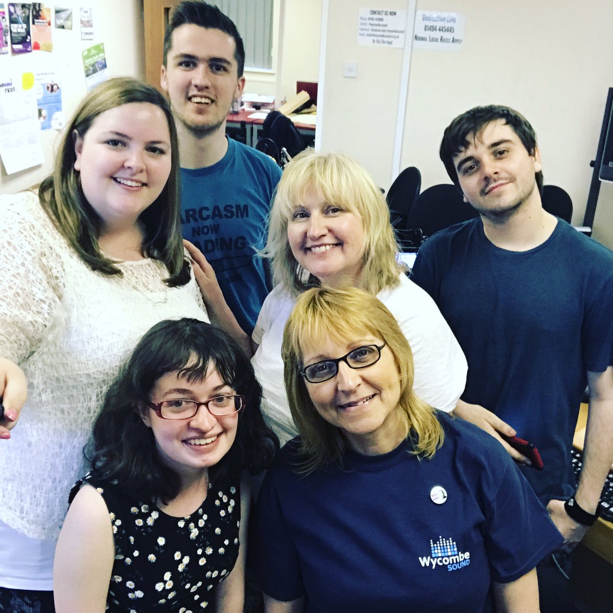 marianlouise's tweet photo. Some of the @WycombeSound volunteers that helped bring you #LocalRadioDay - behind the mics &amp; behind the scenes! 💙 https://t.co/wKEUNAT6DW