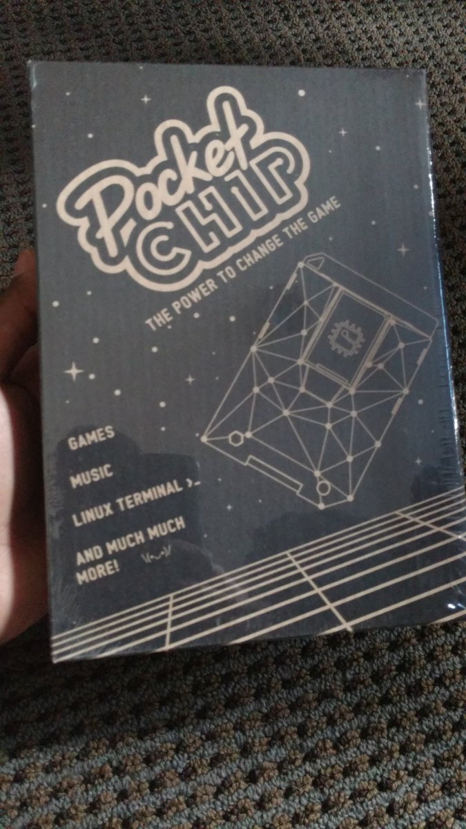 blkxltng's tweet photo. Got my #FREEPocketCHIP today. Thanks @nextthingco!! ๐ https://t.co/vmUHM0gz4j