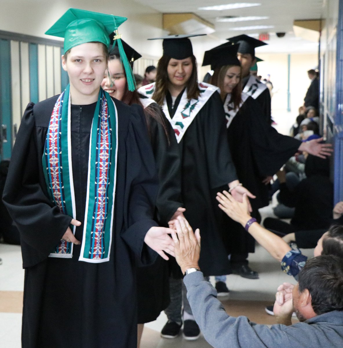 Yesterday, NEA staff and students celebrated NSS and MOS graduates, as they walked through the halls of our schools. Way to go everyone!