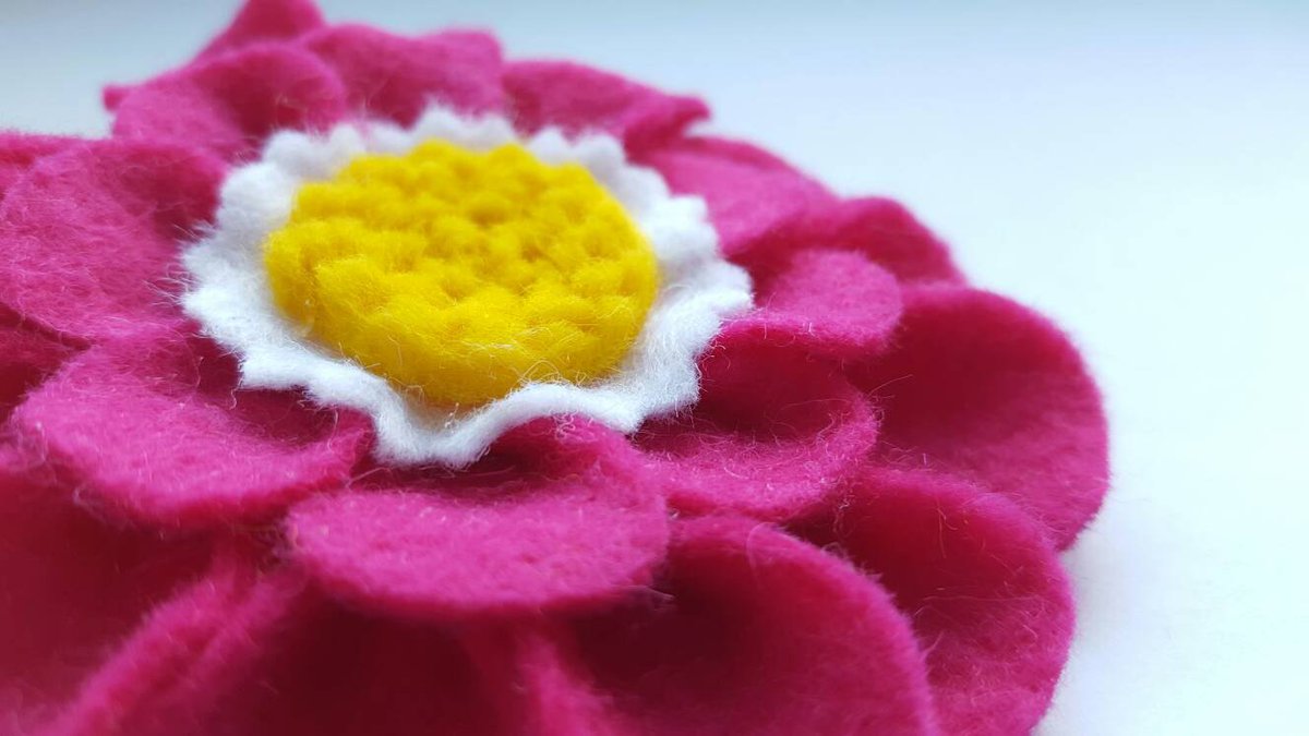 DitzandBobs's tweet photo. Pink felt flower brooch, mother's day gift. https://t.co/uqeniQFPB2 #Craftshout #HandmadeBadge https://t.co/NrVVYI3xri